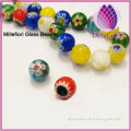 Factory price Bead,millefiori glass,multicolored 12mm round